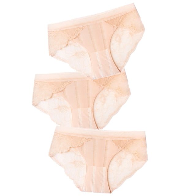 3pcs Sexy Lace Panties For Women