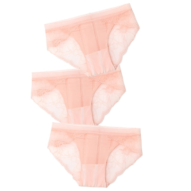 3pcs Sexy Lace Panties For Women