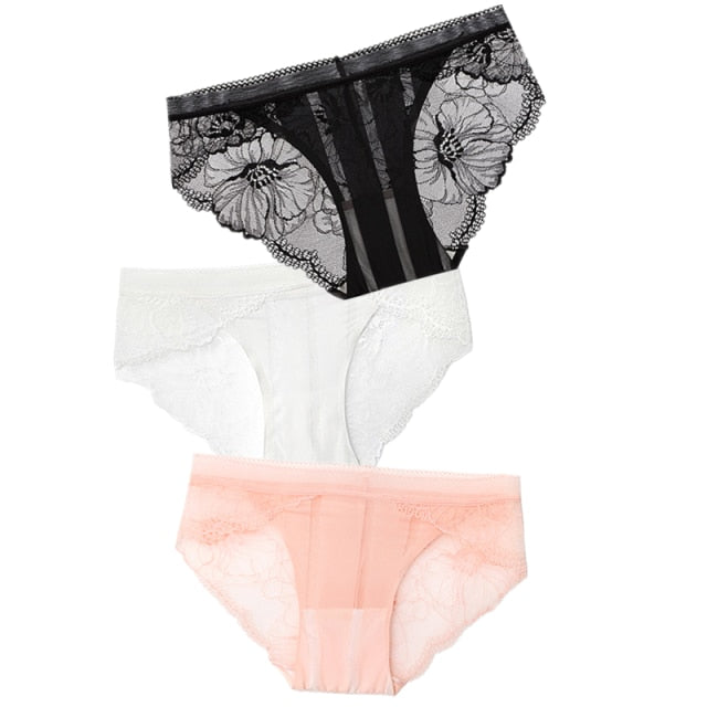 3pcs Sexy Lace Panties For Women