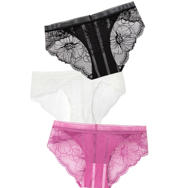 3pcs Sexy Lace Panties For Women