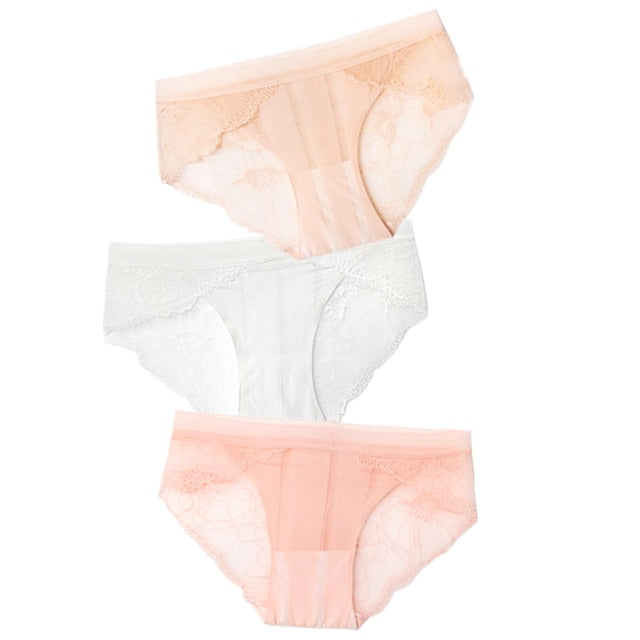 3pcs Sexy Lace Panties For Women