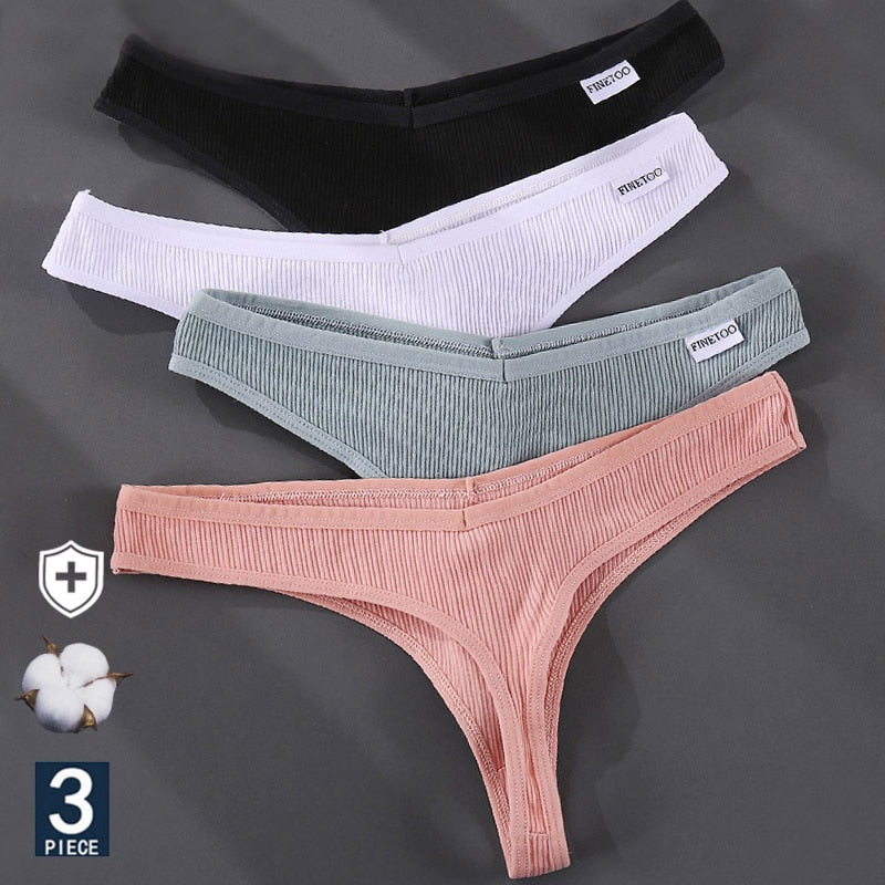 3PCS/Set G-string Panties Cotton Women's