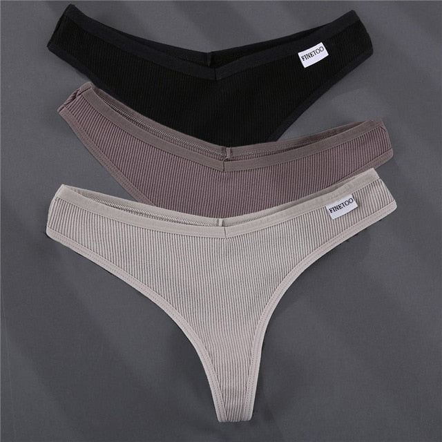 3PCS/Set G-string Panties Cotton Women's