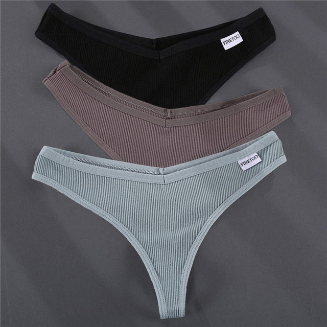 3PCS/Set G-string Panties Cotton Women's