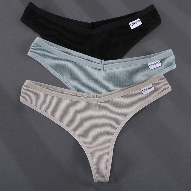 3PCS/Set G-string Panties Cotton Women's