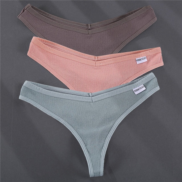 3PCS/Set G-string Panties Cotton Women's