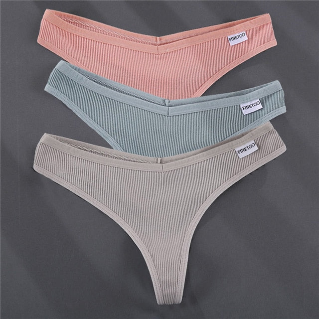 3PCS/Set G-string Panties Cotton Women's