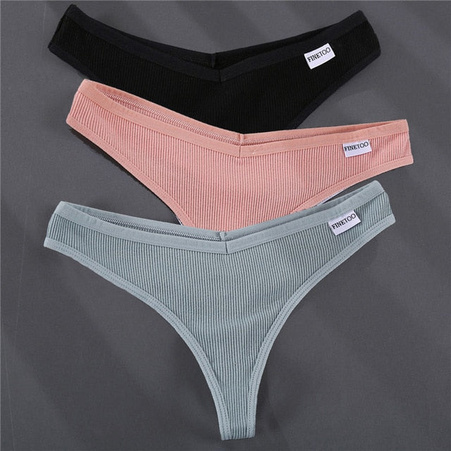 3PCS/Set G-string Panties Cotton Women's