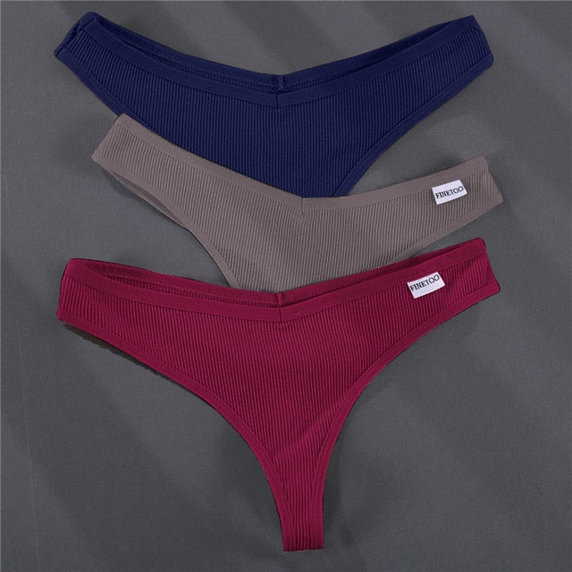 3PCS/Set G-string Panties Cotton Women's