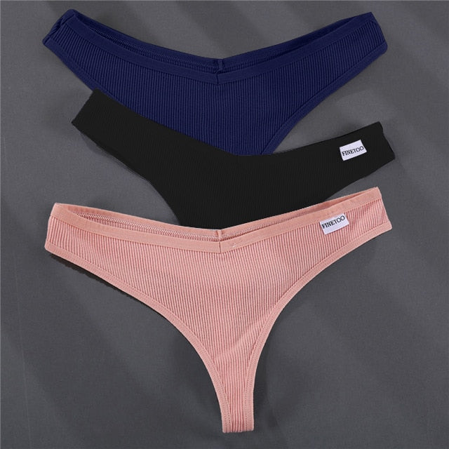 3PCS/Set G-string Panties Cotton Women's