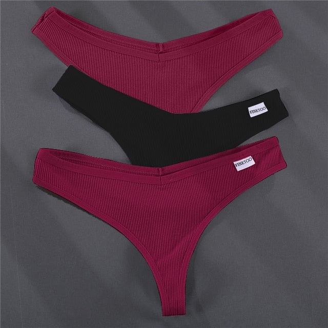 3PCS/Set G-string Panties Cotton Women's