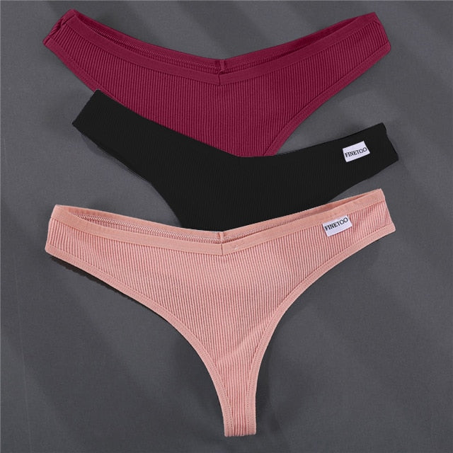 3PCS/Set G-string Panties Cotton Women's