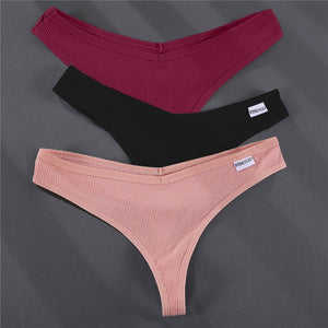 3PCS/Set G-string Panties Cotton Women's