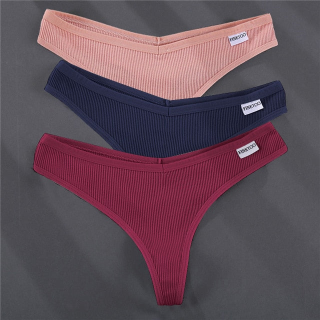 3PCS/Set G-string Panties Cotton Women's