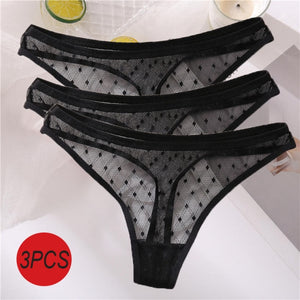 3PCS/Set Sexy  G-String Thong Lace Underwear