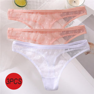 3PCS/Set Sexy  G-String Thong Lace Underwear