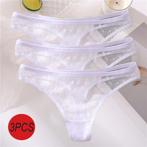 3PCS/Set Sexy  G-String Thong Lace Underwear