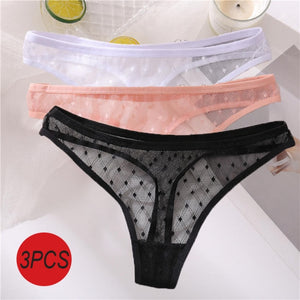 3PCS/Set Sexy  G-String Thong Lace Underwear