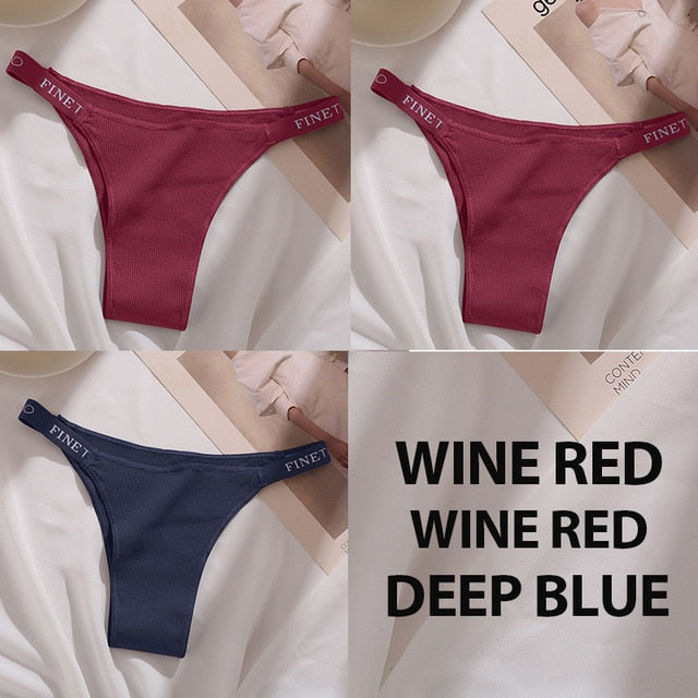 3PCS Solid Color Intimate Lingerie