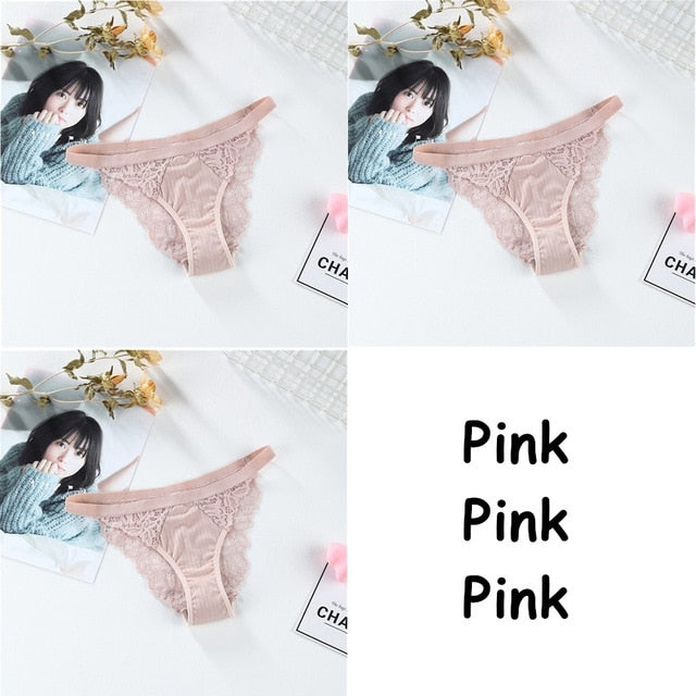 3PCS Soft Cotton Women Underwear