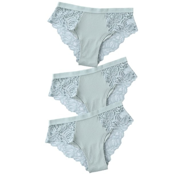 3PCS Soft Cotton Women Underwear