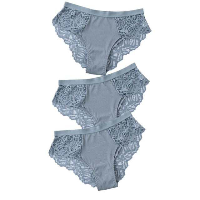 3PCS Soft Cotton Women Underwear