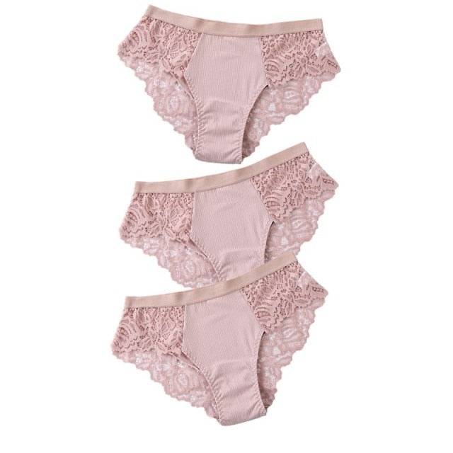 3PCS Soft Cotton Women Underwear