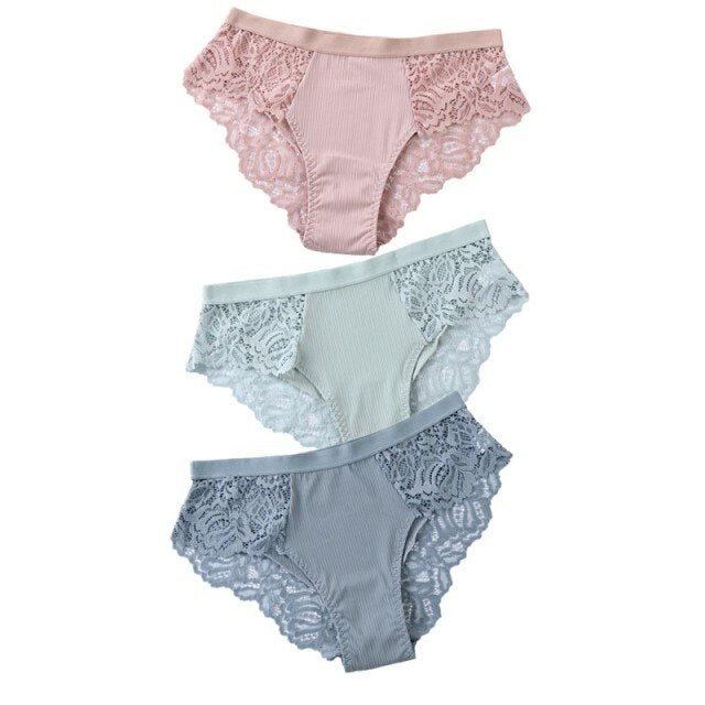 3PCS Soft Cotton Women Underwear