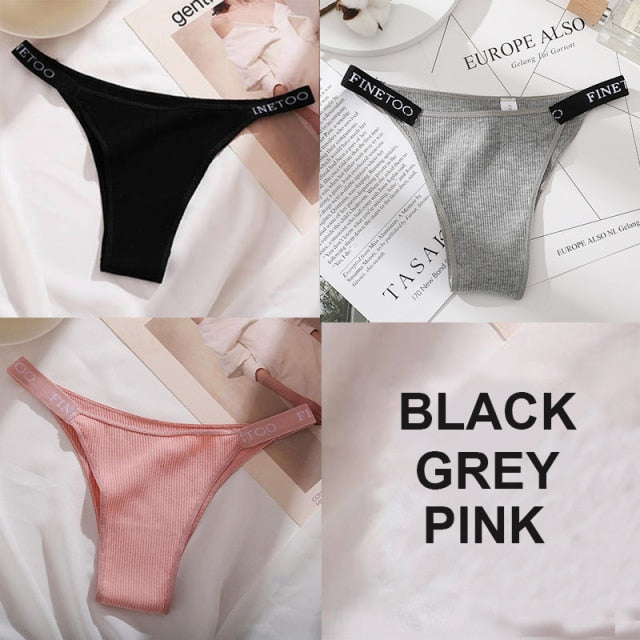 3PCS Solid Color Intimate Lingerie